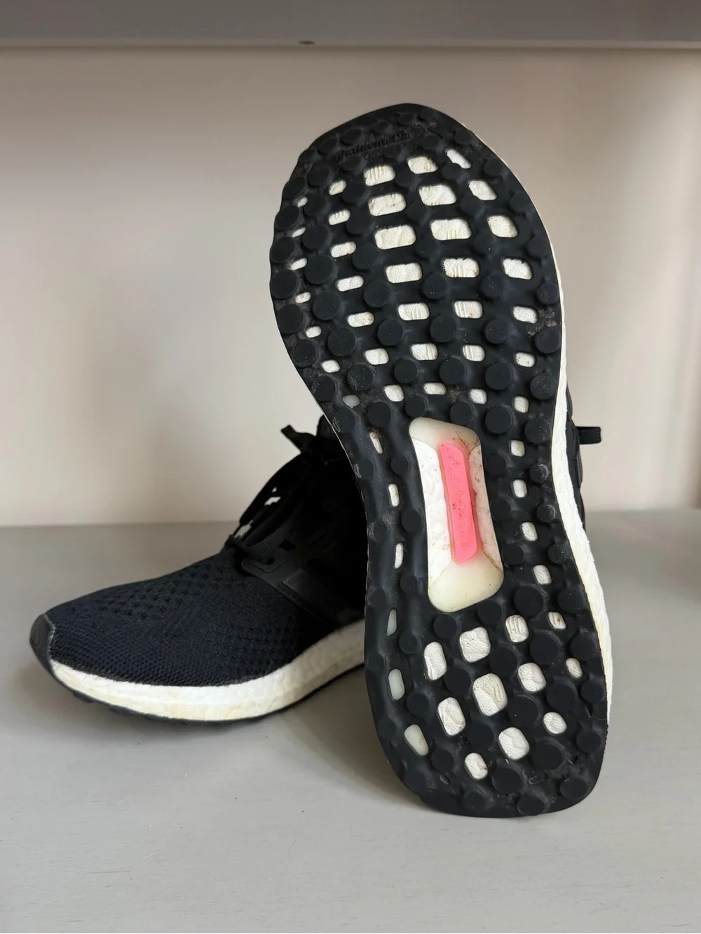 Adidas Women’s UltraBoost Running Shoes - Black / White Midsole